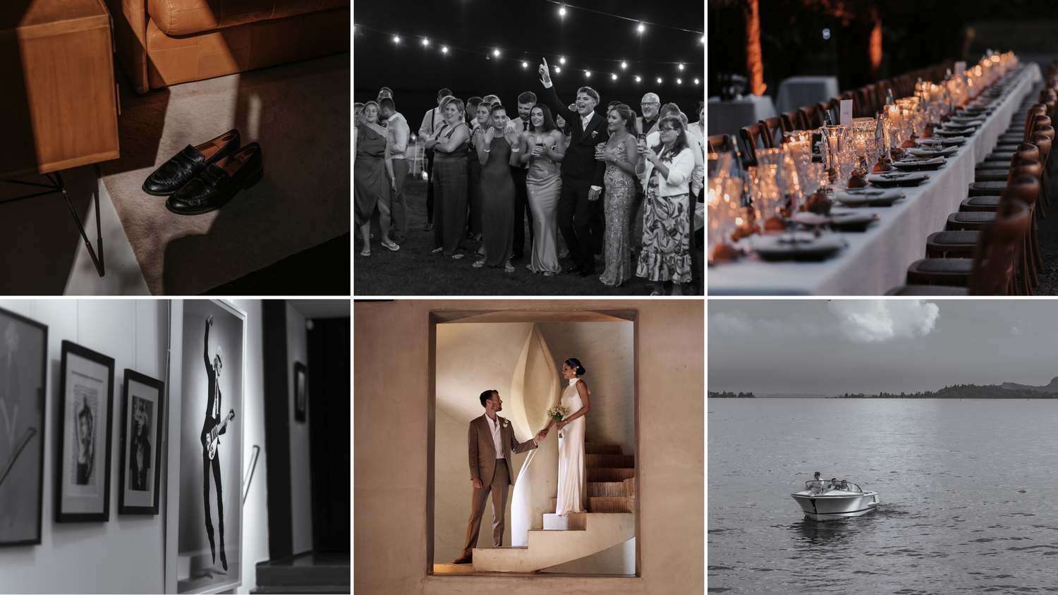 A moving gallery of wedding photos and film stills from weddings across Europe, the UK and Morocco.