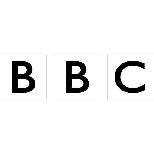 The BBC logo displayed as three black letters in separate white squares on a white background.