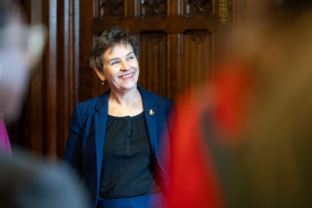 Mary Creagh, Nature Minister speak at the RHS State of Gardening Report at the Houses of Parliament.