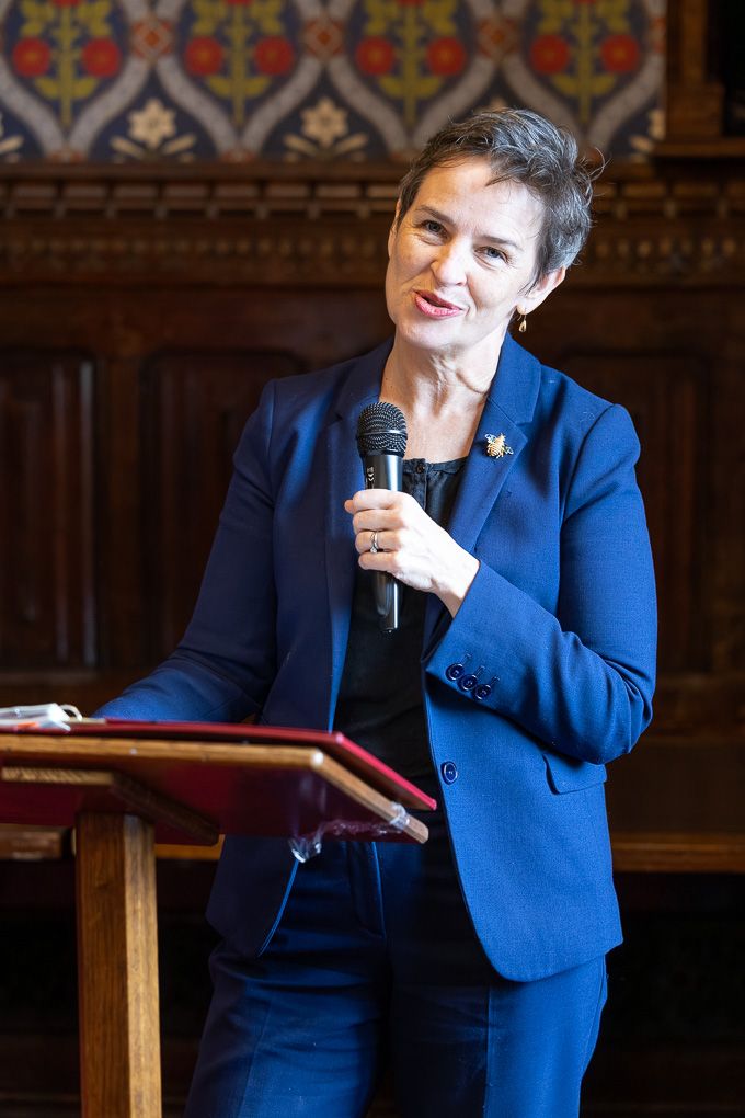 Nature Minister, Mary Creagh, talking at the RHS State of Gardening Report conference in the Houses of Parliament.
