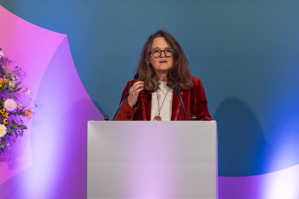 Clare Matterson, RHS Director General at the Britain in Bloom Awards 2025 in Brighton.