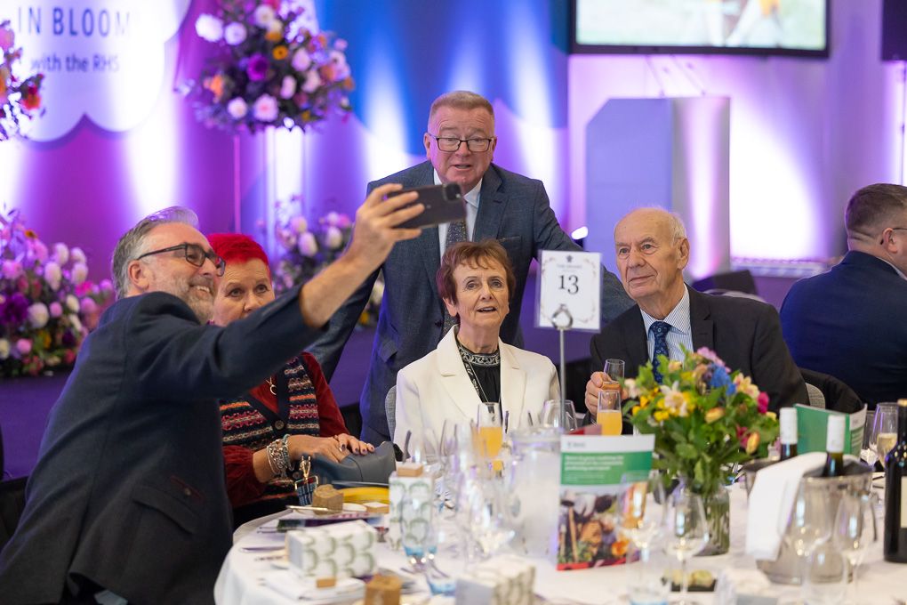 Southport in Bloom team celebrating their win at the Britain in Bloom Awards at The Grand Brighton