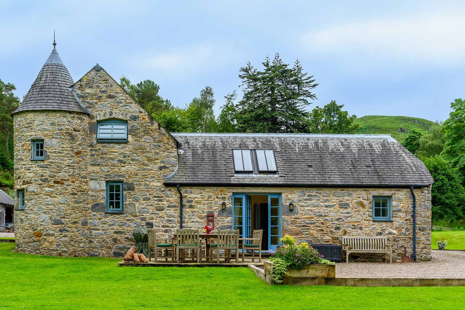 Highland property photographed near Fort William in the Scottish Highlands
