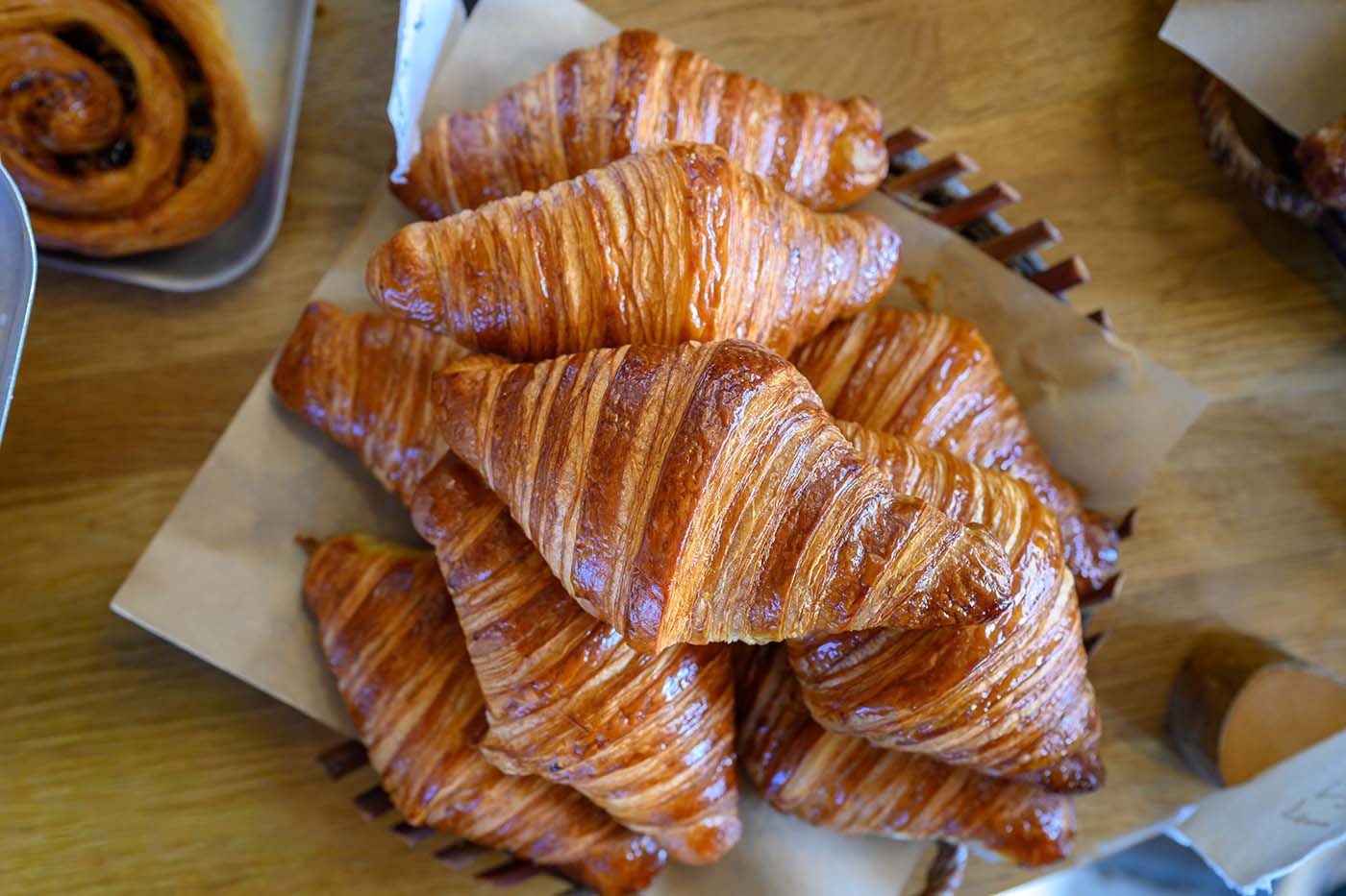 Fresh pastries photographed at The Bakehouse in Mallaig, Scottish Highlands