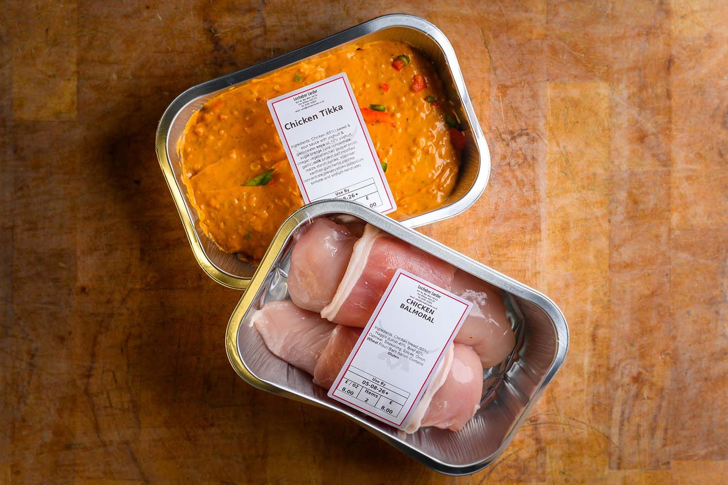 Packaged food product photography for Lochaber Larder in the Scottish Highlands