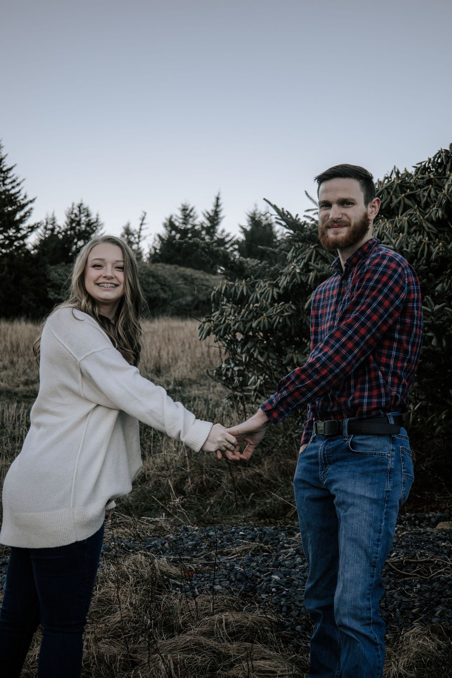 Outdoor Couples Session Blue Hour