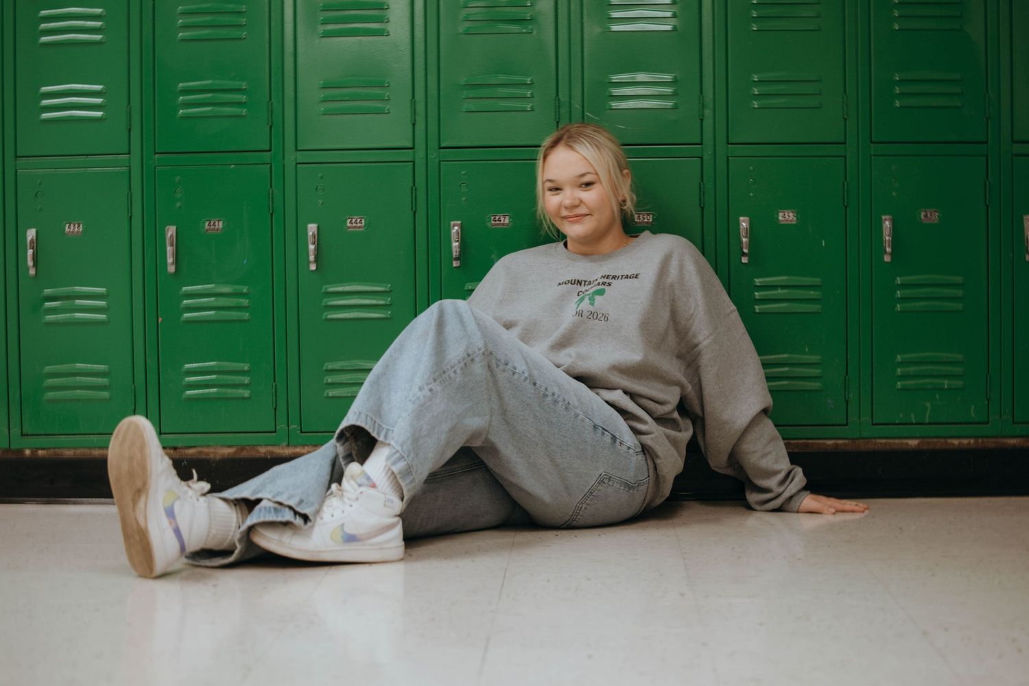 Senior Portrait Session at High School