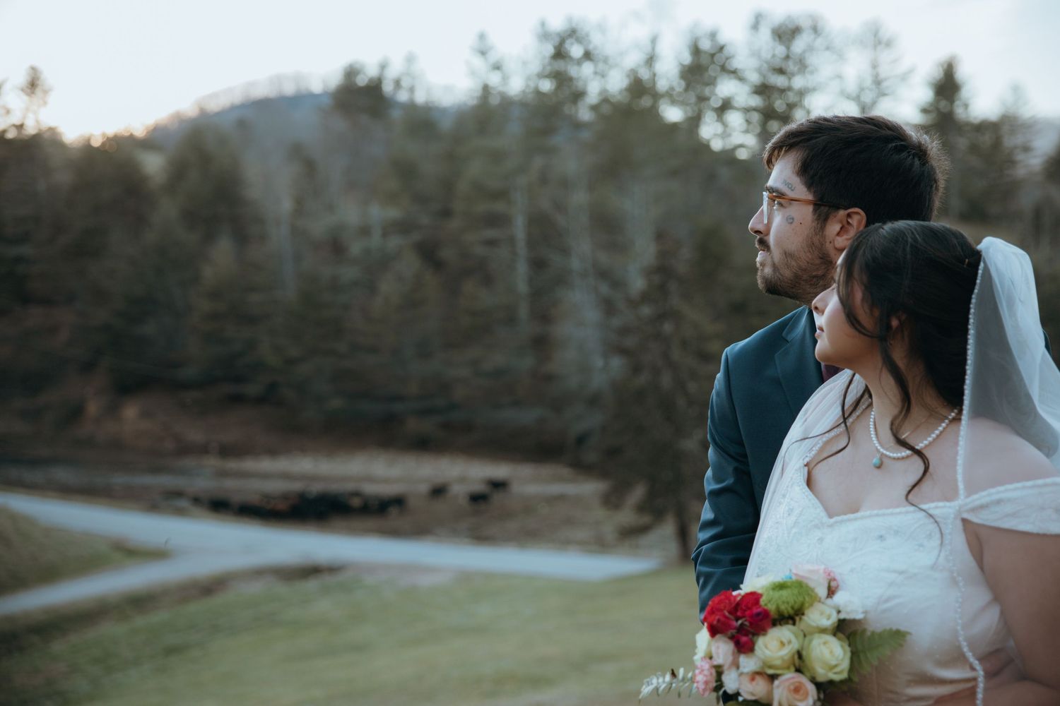Creative Newlywed Portrait