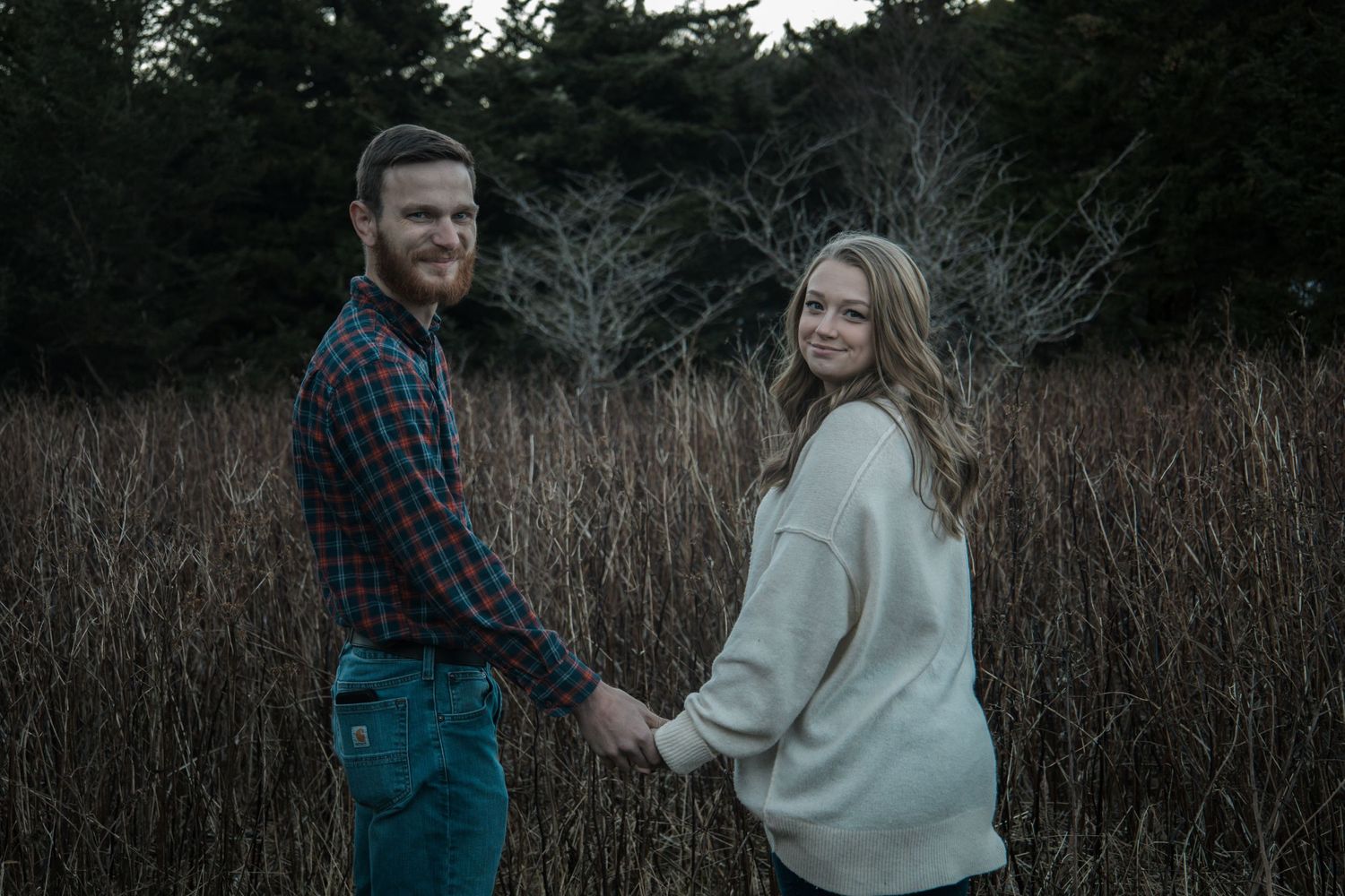 Outdoor Couples Session Blue Hour