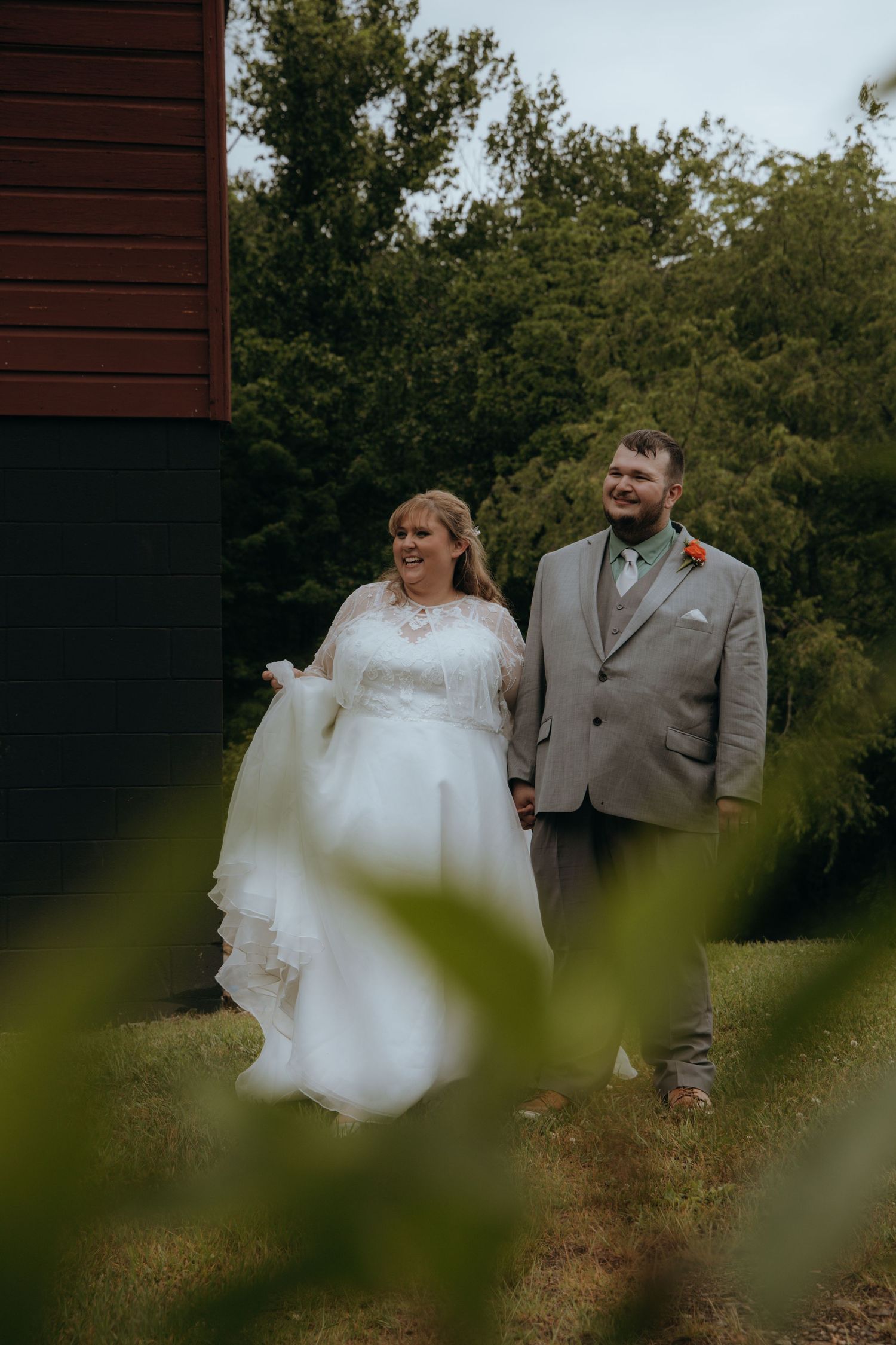 Wedding Newlywed Candid Image