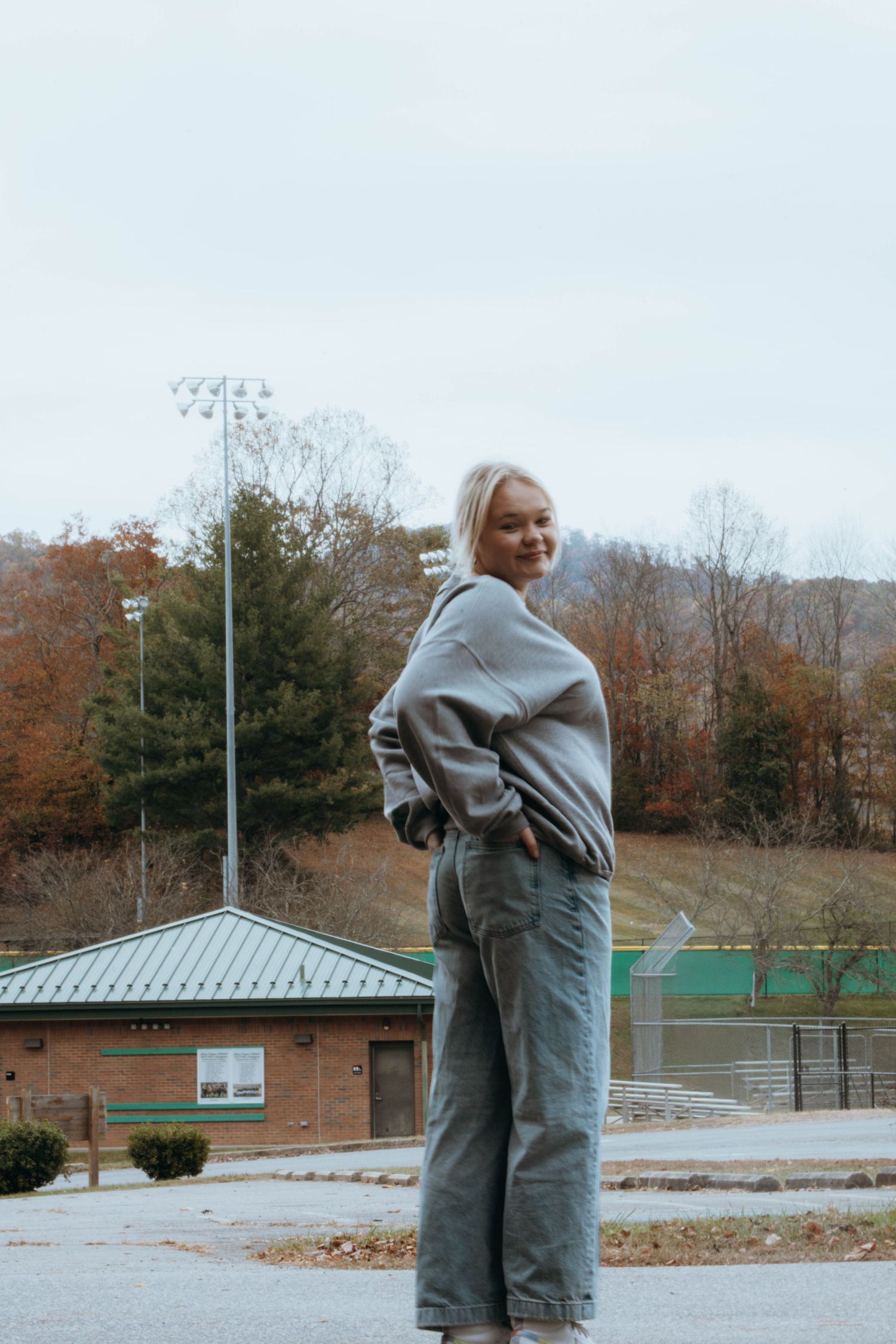 Senior Portrait Session at High School