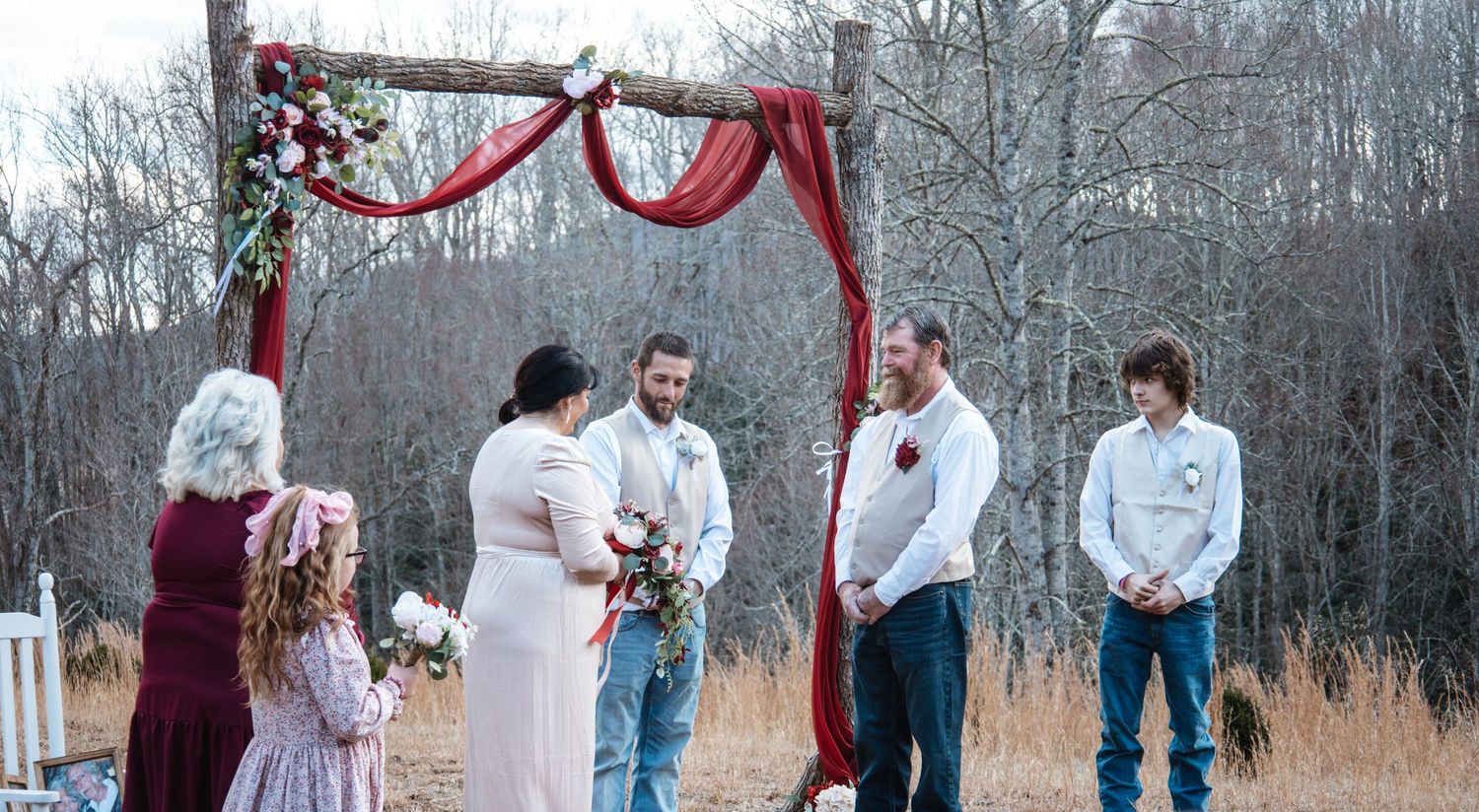 Wedding Ceremony Bridal Party Image