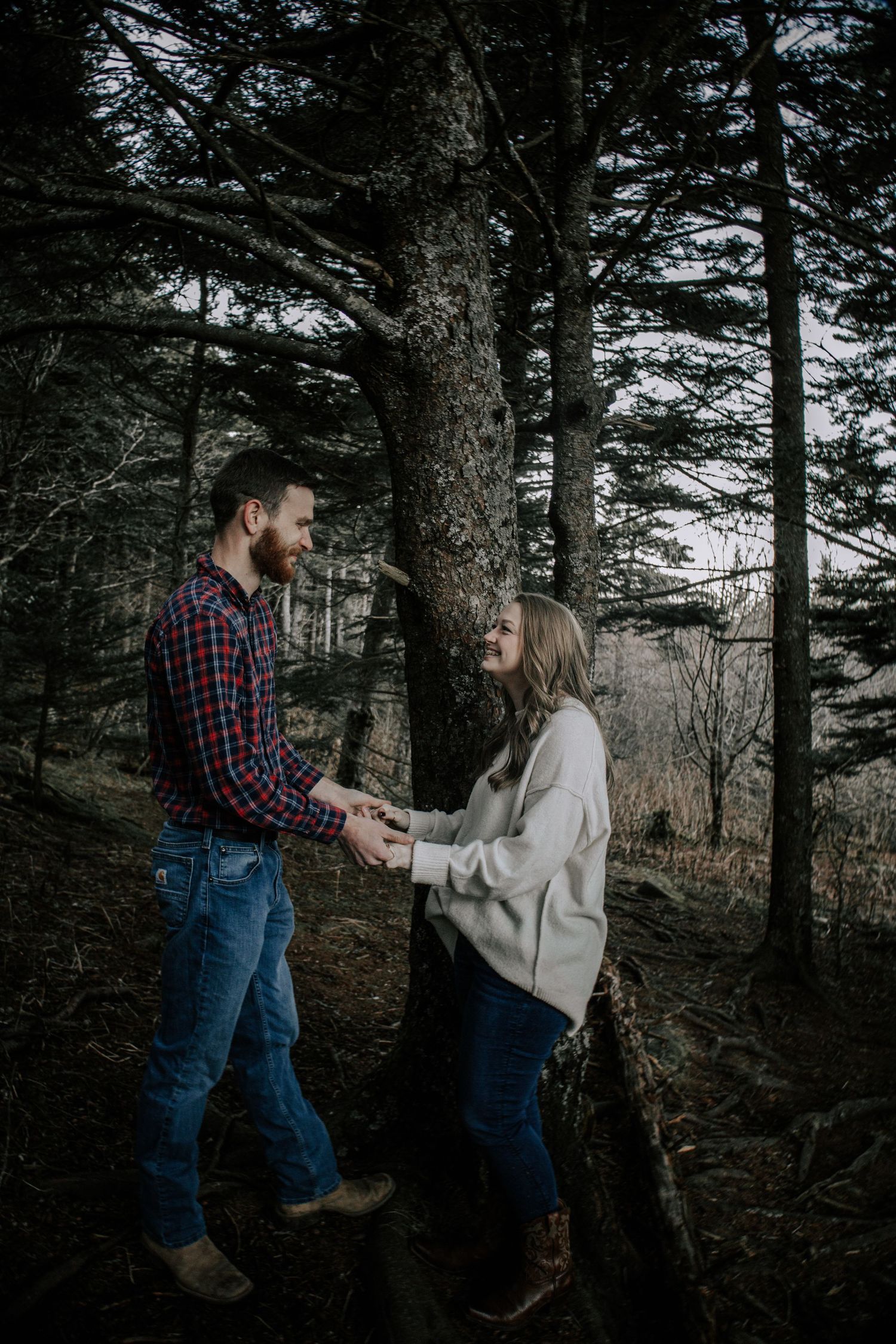 Outdoor Couples Session Blue Hour