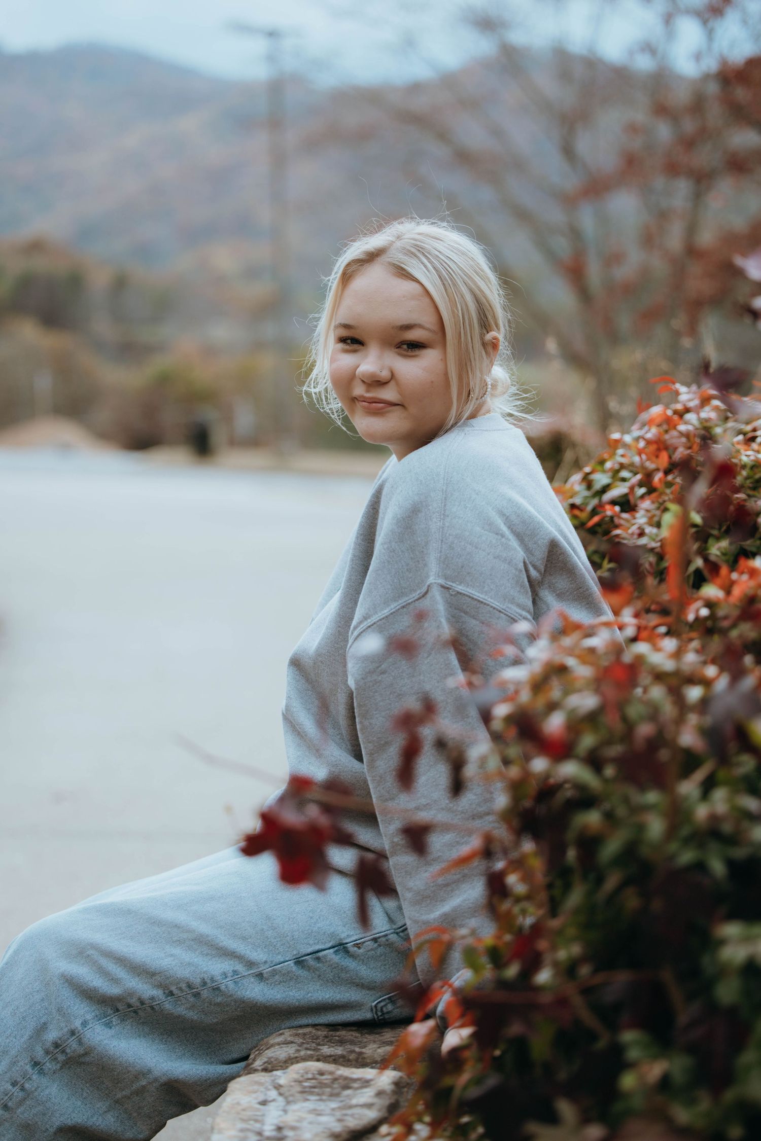 Senior Portrait Session at High School