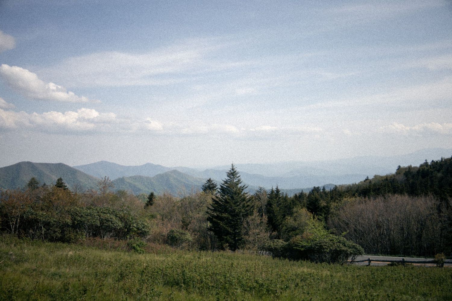 B-roll of Blue Ridge Mountains