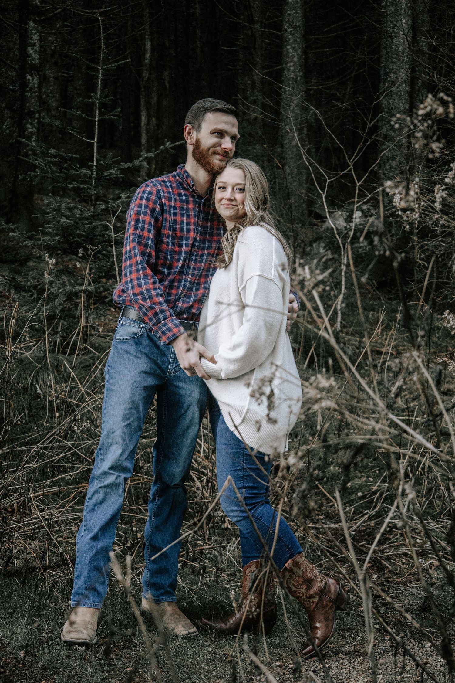 Outdoor Couples Session Blue Hour