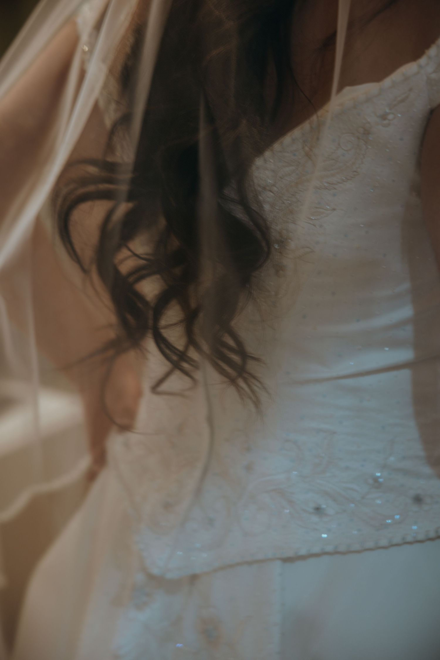 Dress detail- getting ready