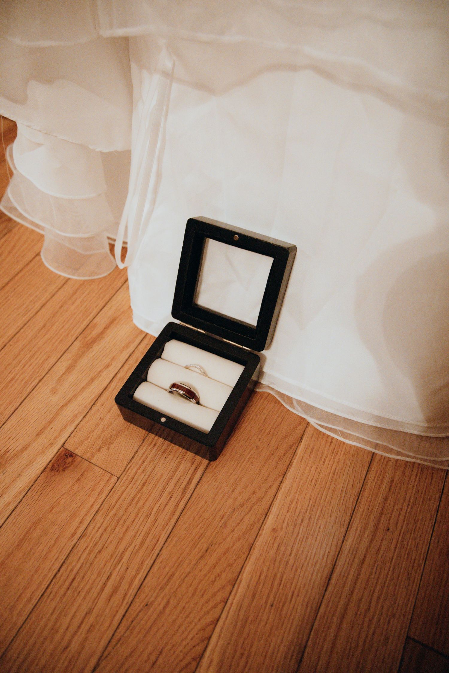 Ring and Wedding Dress Detail Image-Film