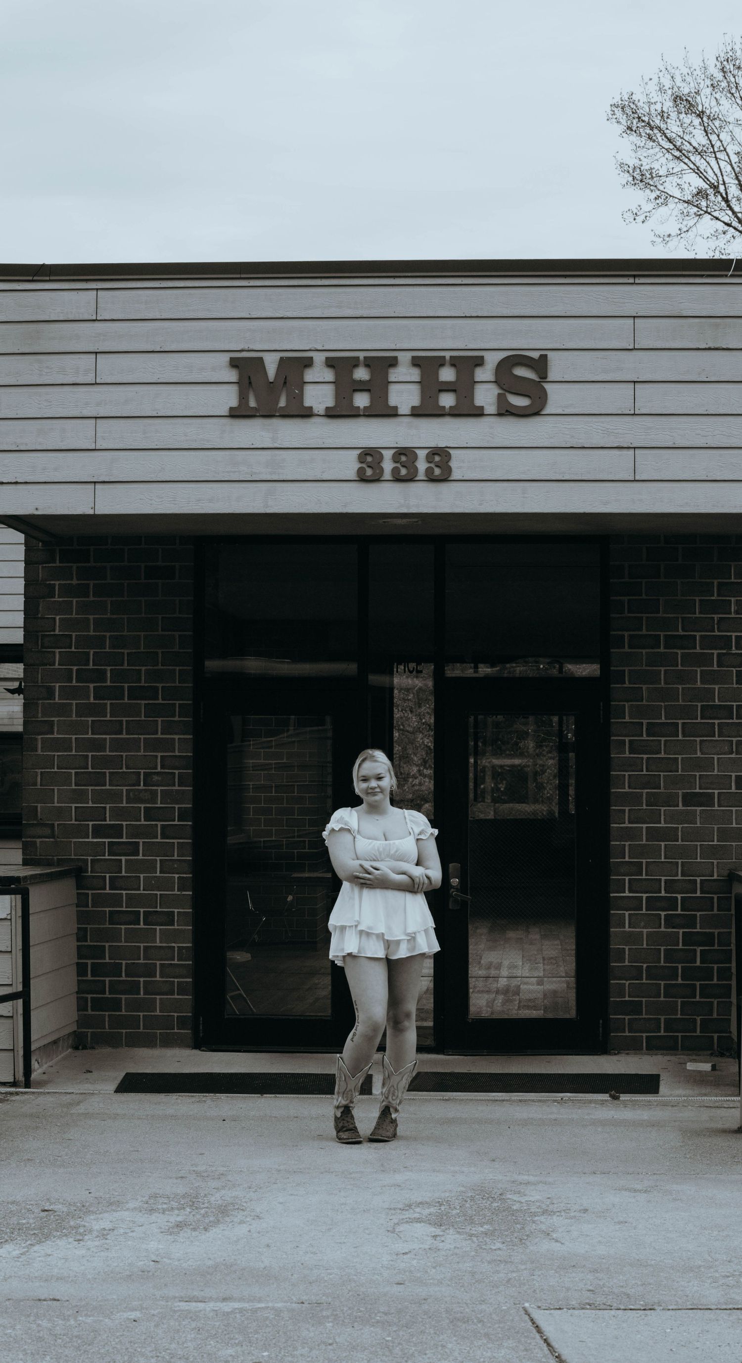 Senior Portrait Session at High School