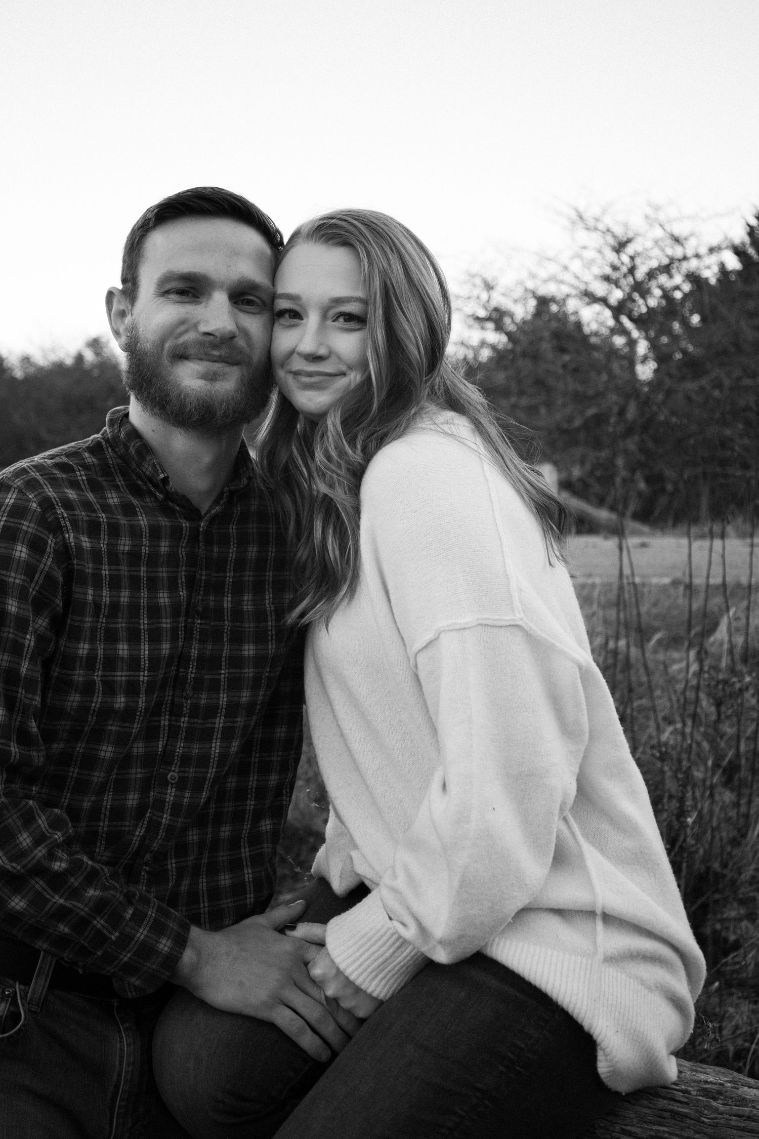 Outdoor Couples Session Blue Hour