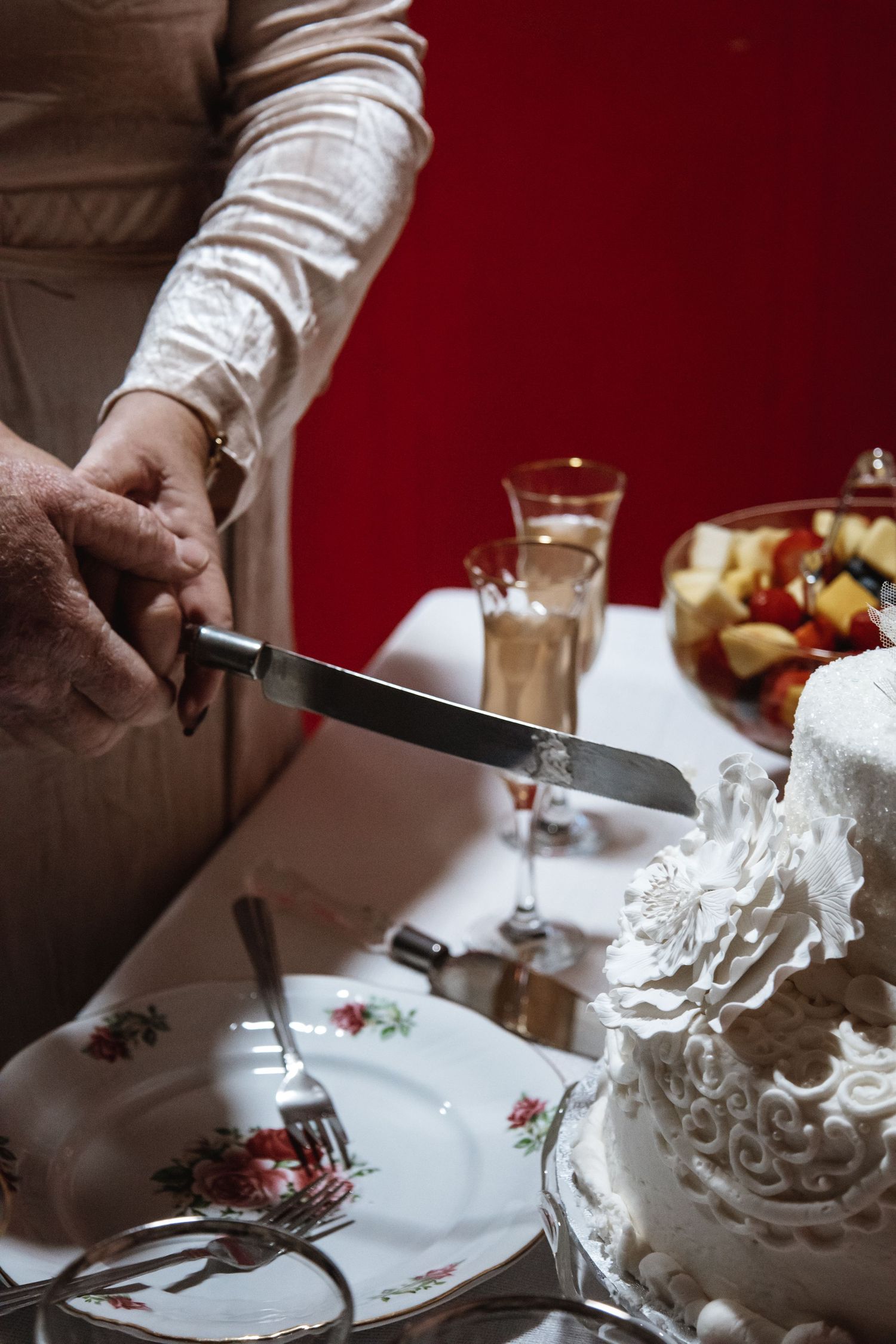 Wedding Reception Cake Cutting