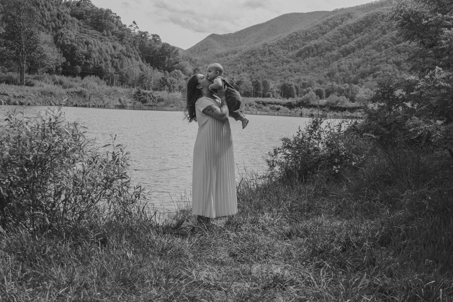 Black and White Mothers Day Image in NC