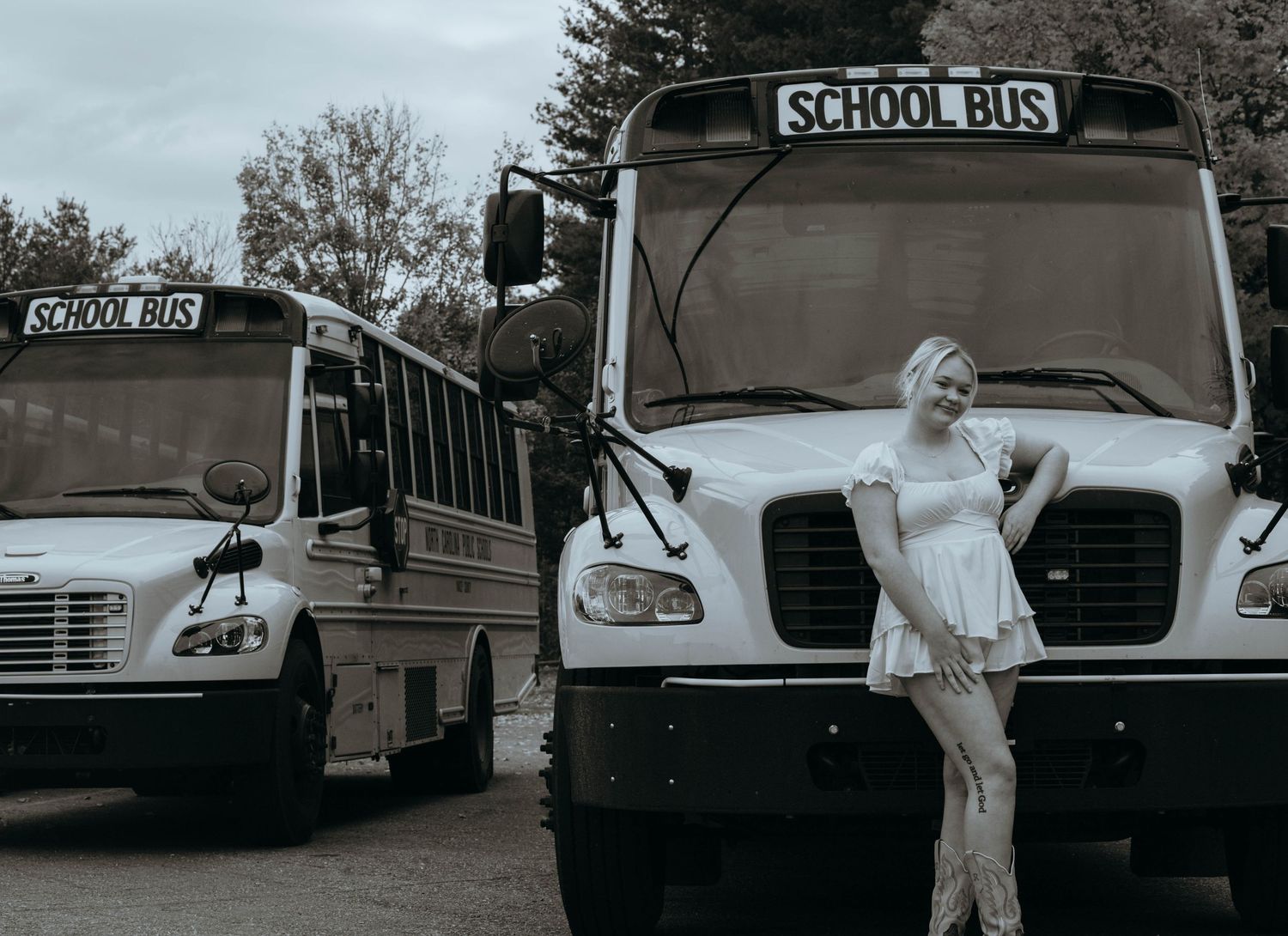 Senior Portrait Session at High School
