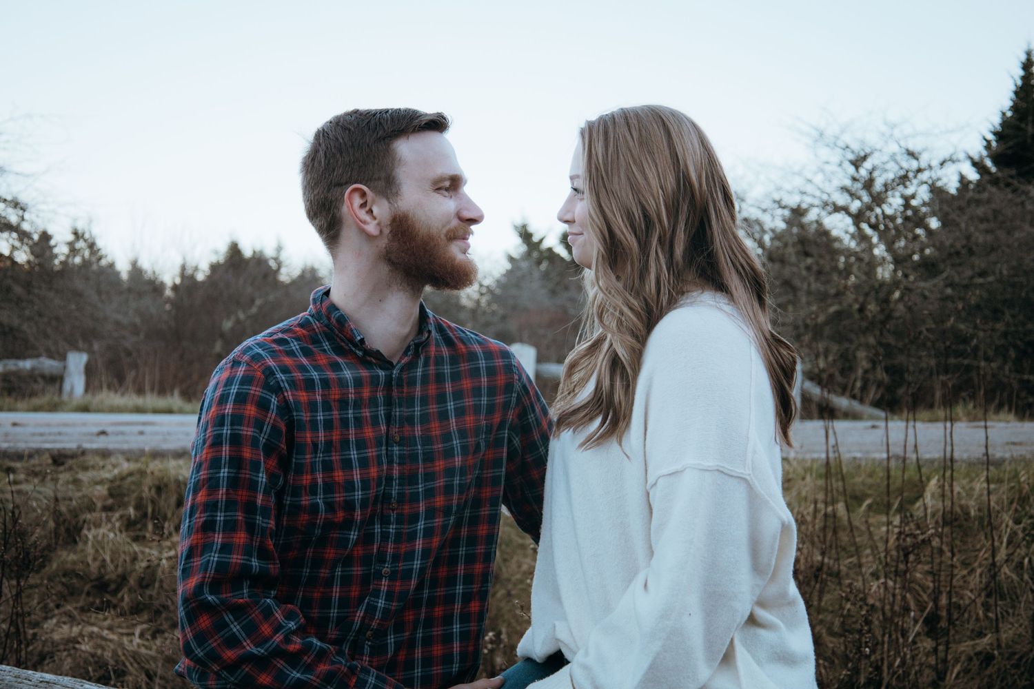 Outdoor Couples Session Blue Hour