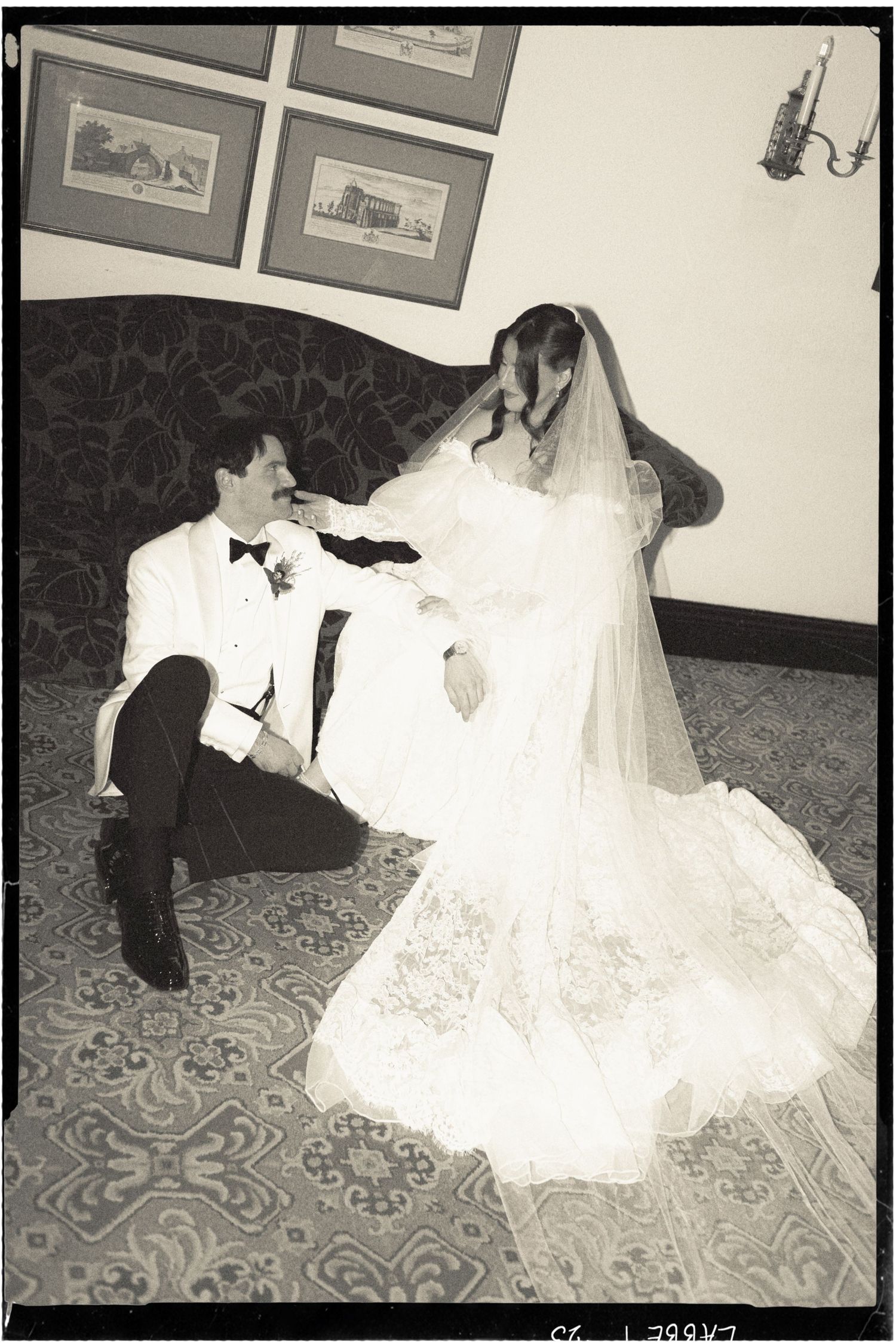 bride and groom cinematic couple photos at Old Mill Toronto fall wedding