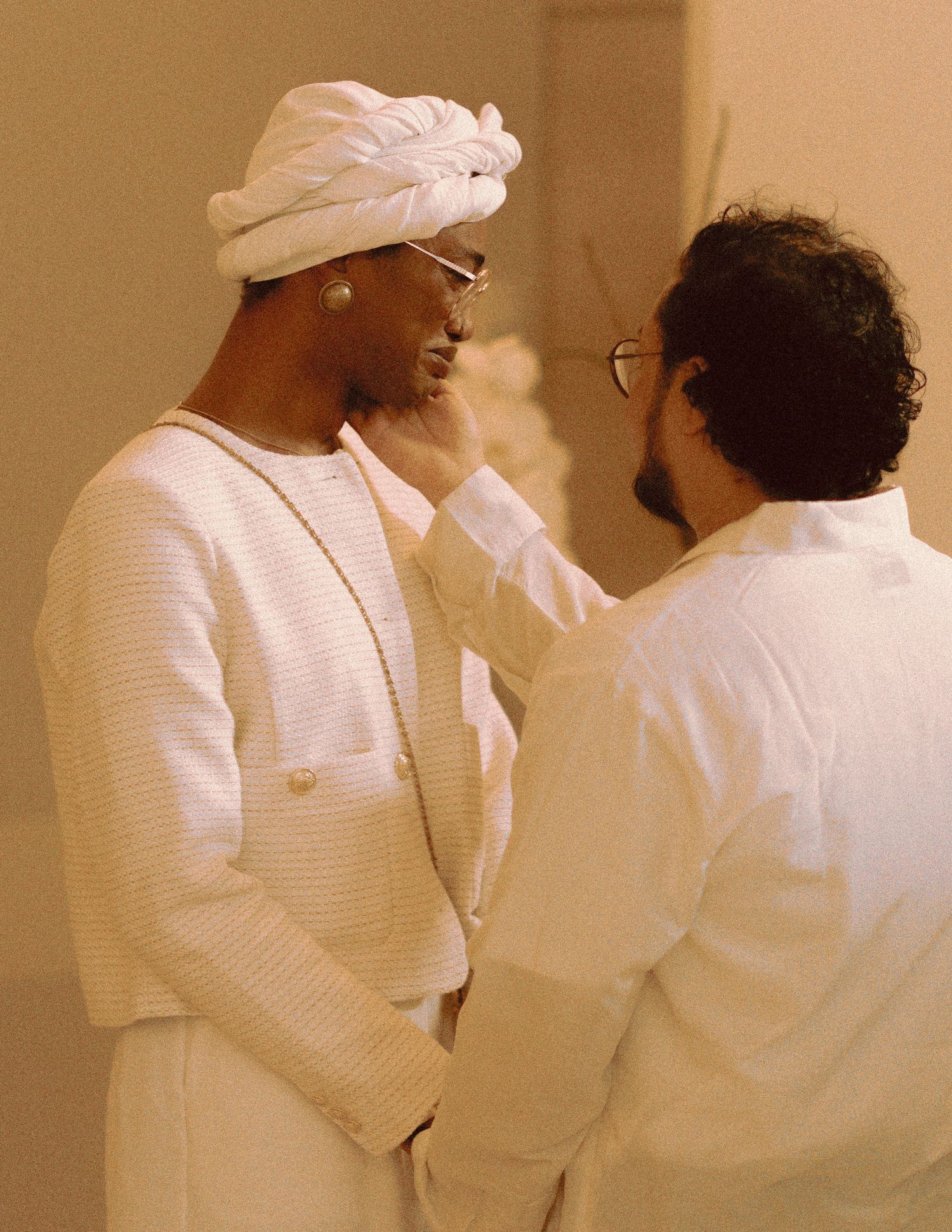transgender couple during intimate ceremony at Toronto City Hall