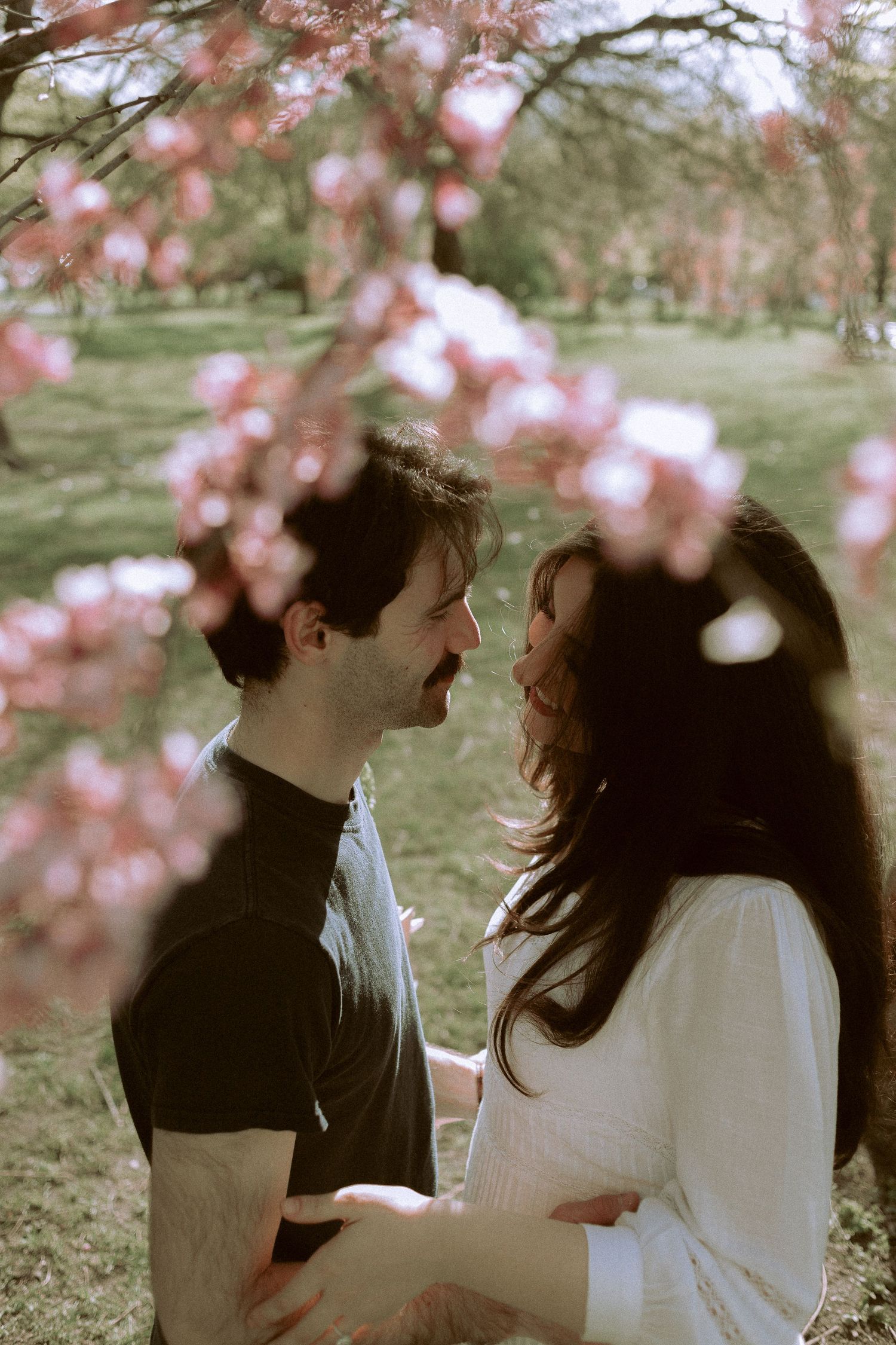 Olivia and Zane engagement session from their home to Queen West and Scarborough Bluffs, moody, unposed, intimate couple photos in Toronto.