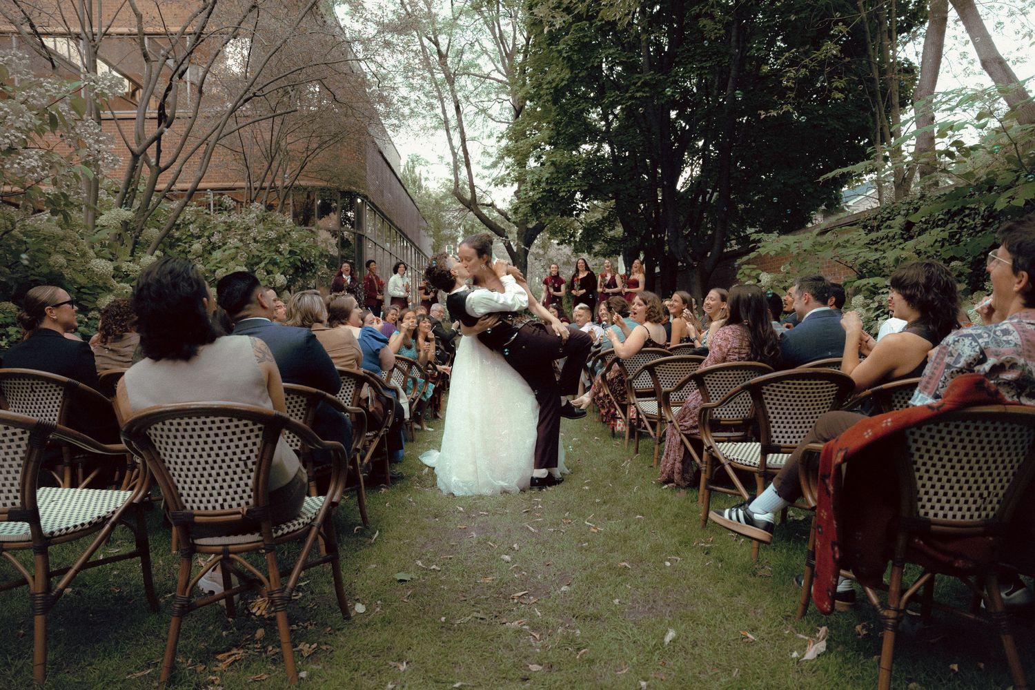 Intimate queer wedding ceremony at Granite Brewery Toronto