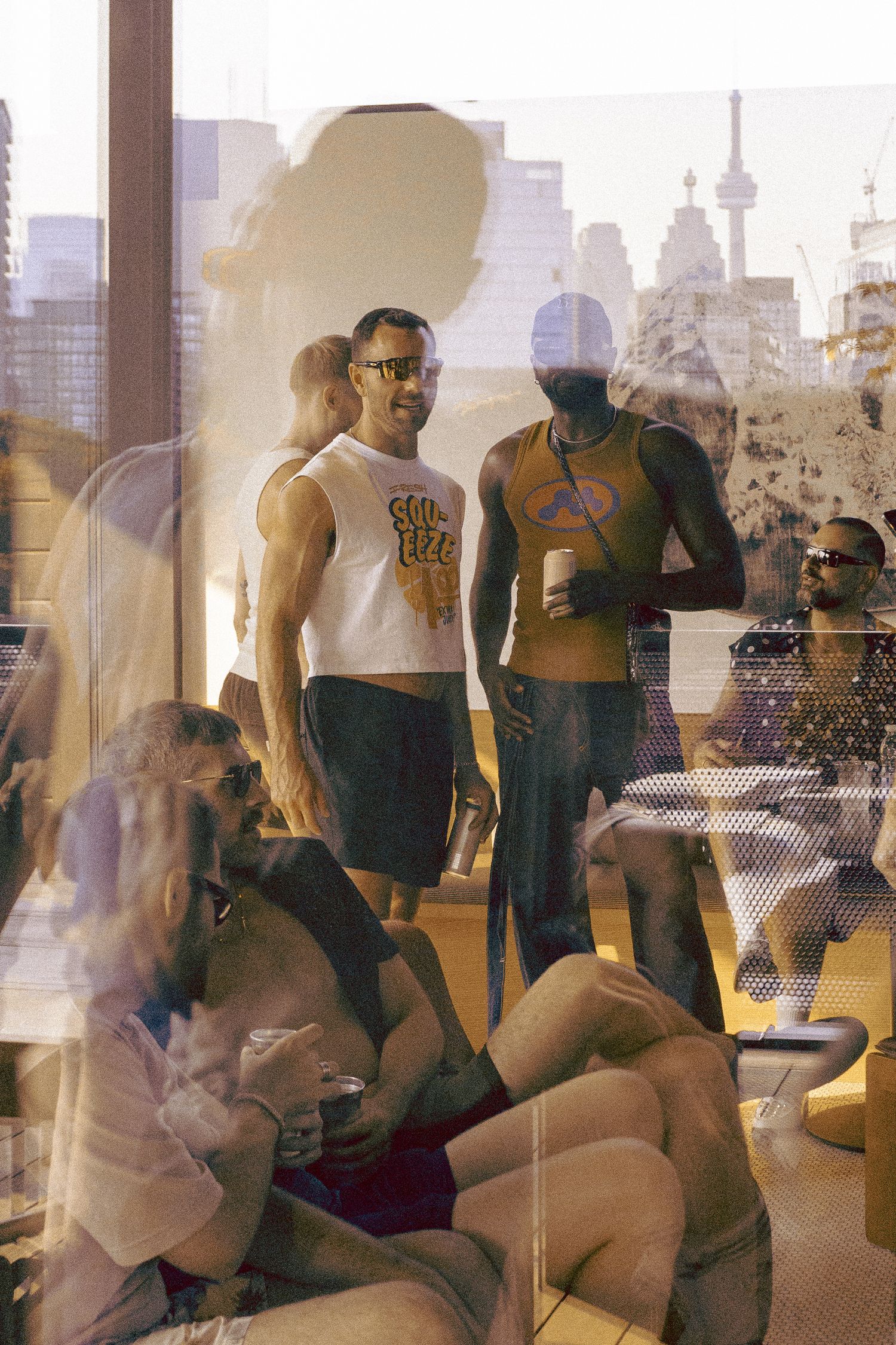 Studio Froot - a pop-up queer rooftop party playing disco-house beats all day long. Created by @commonfroot