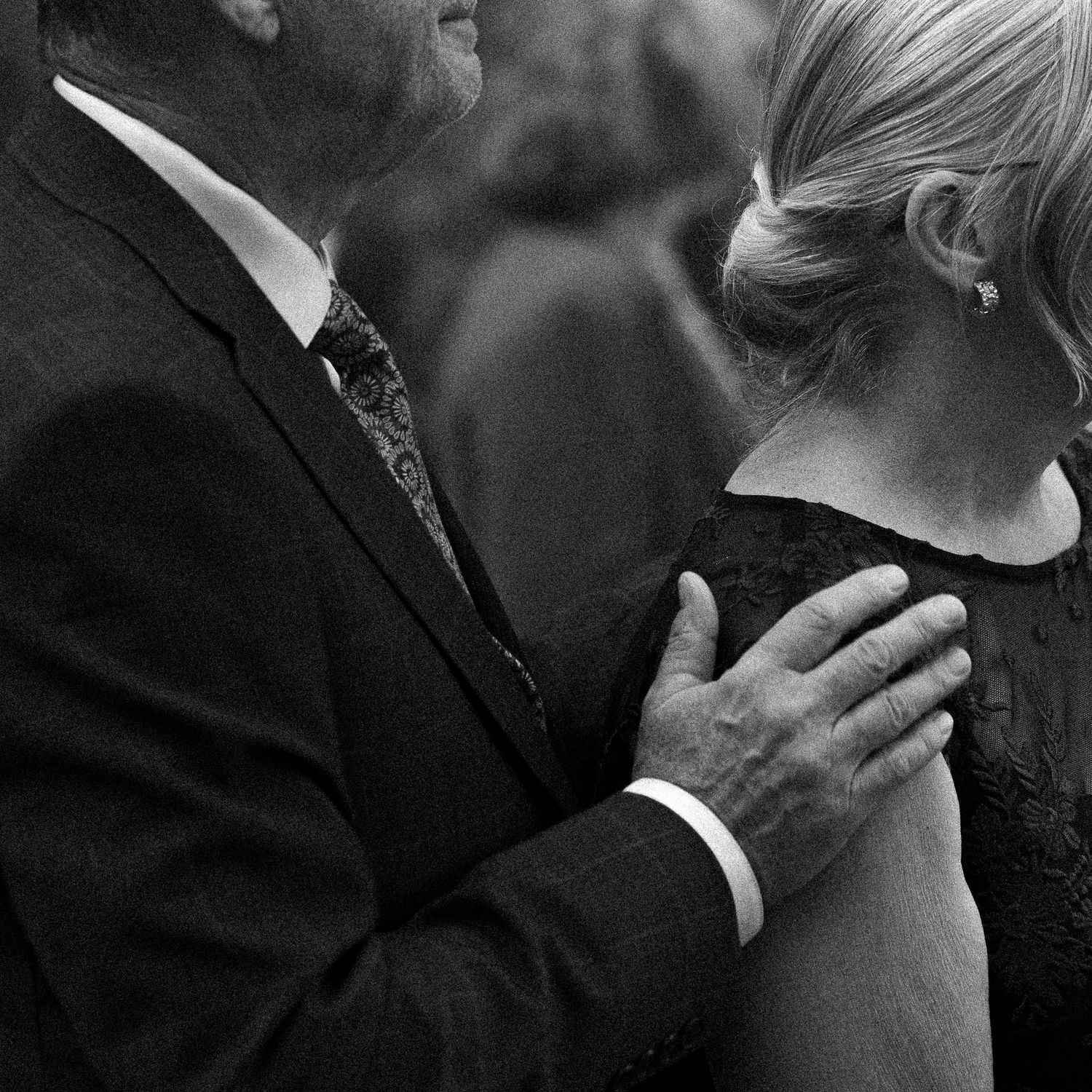 Groom's parents during wedding ceremony on Toronto Island