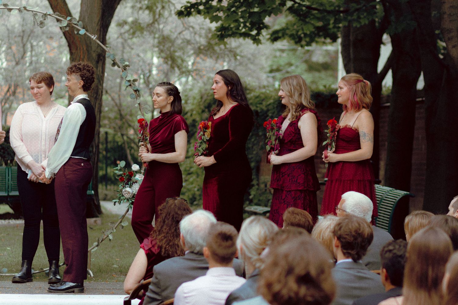 Intimate queer wedding ceremony at Granite Brewery Toronto