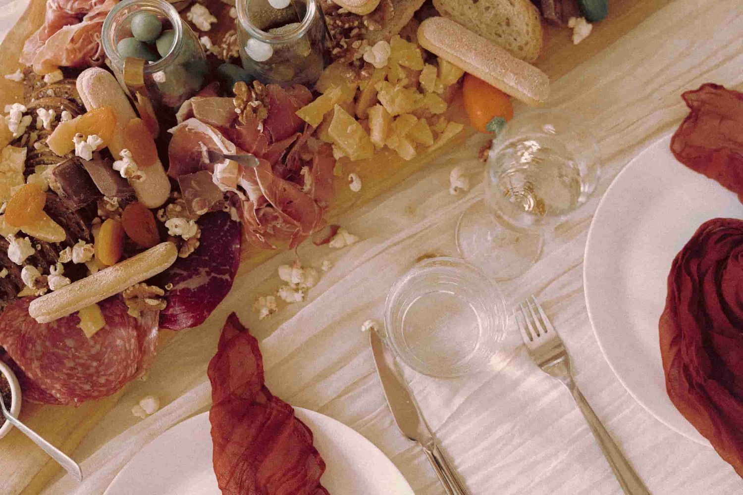 Freshly prepared charcuterie wedding served during an intimate celebration.