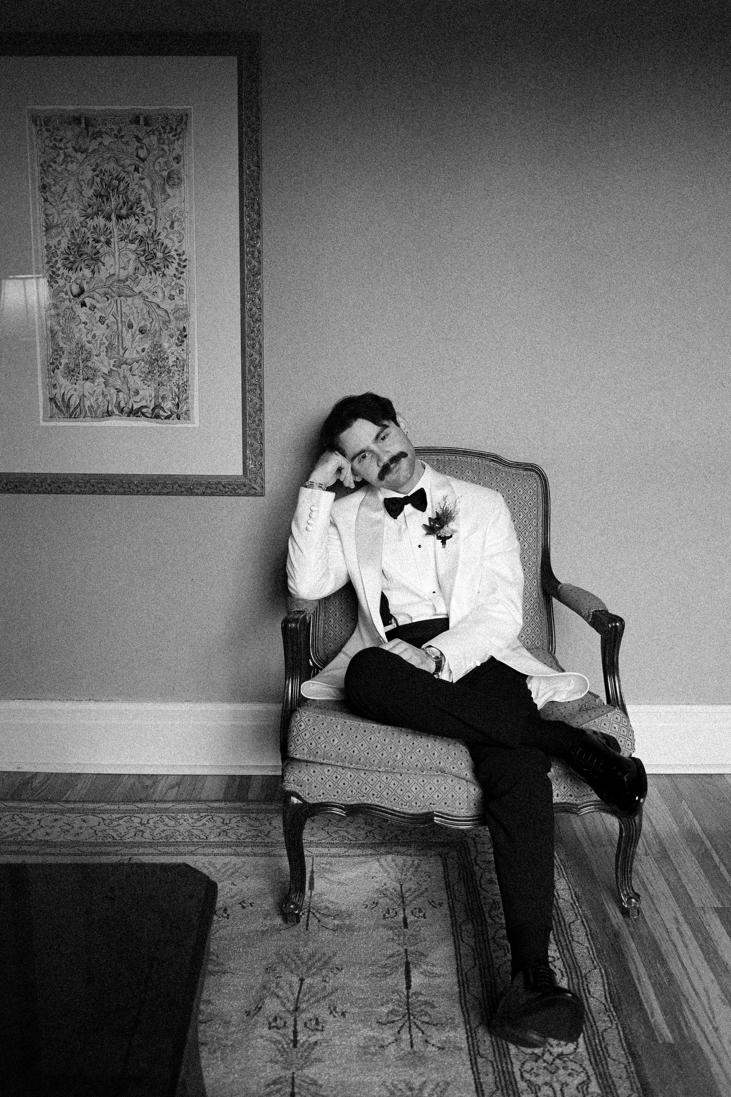 editorial jewish groom photography  at Old Mill Toronto fall wedding