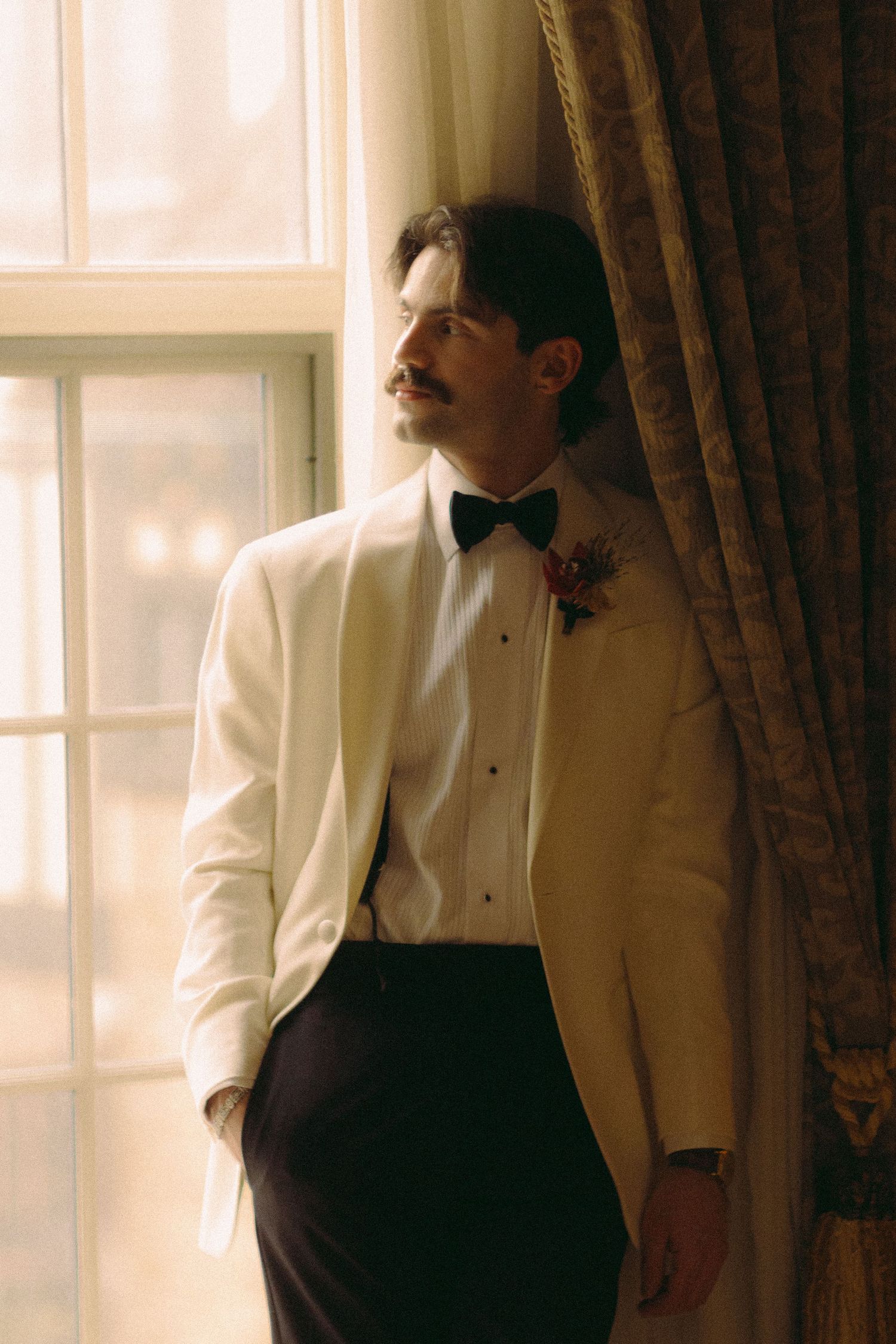 editorial jewish groom photography  at Old Mill Toronto fall wedding