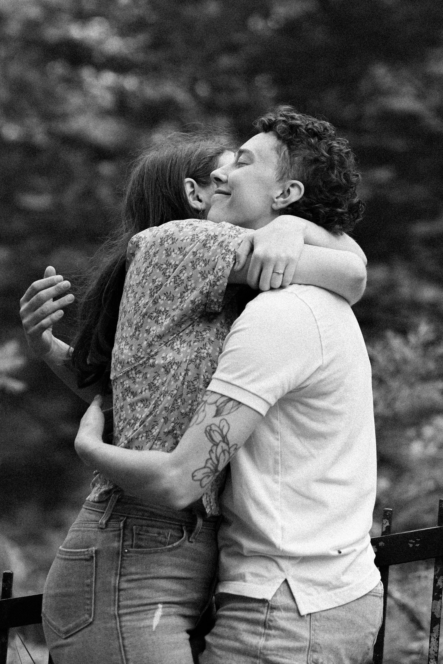 Lesbian American Couple’s Engagement Photoshoot at High Park in Toronto