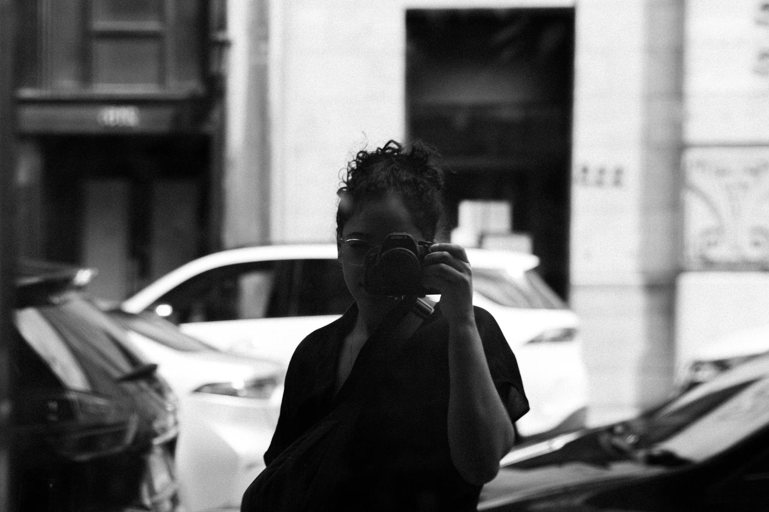 Portrait of Jaqueline Silva, a Brazilian-Canadian Toronto-based intimate wedding and portrait photographer and visual artist.