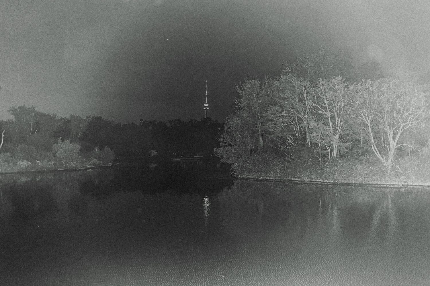 CN tower from Toronto Island