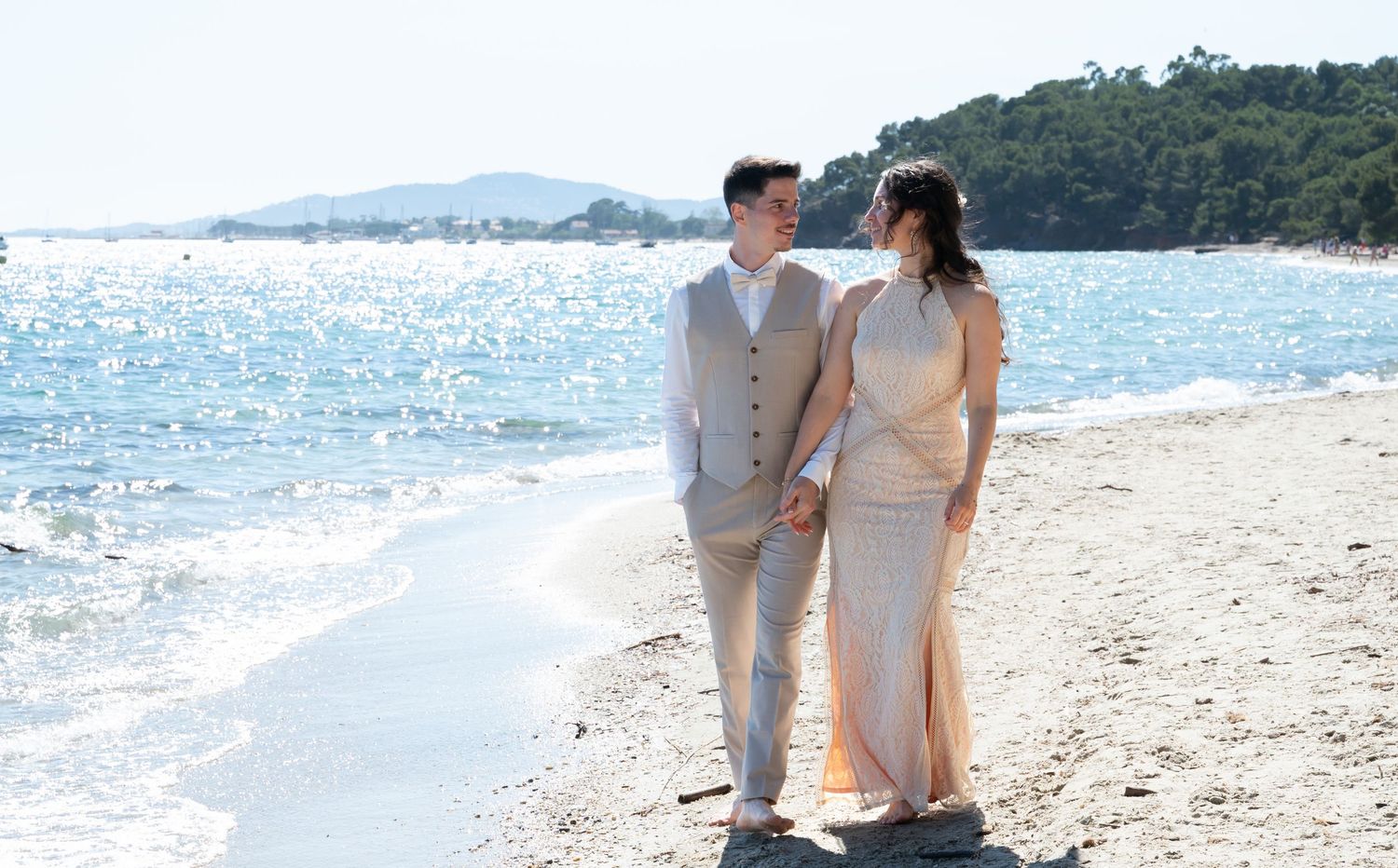 shooting des mariés à léoube photographe mariage toulon
