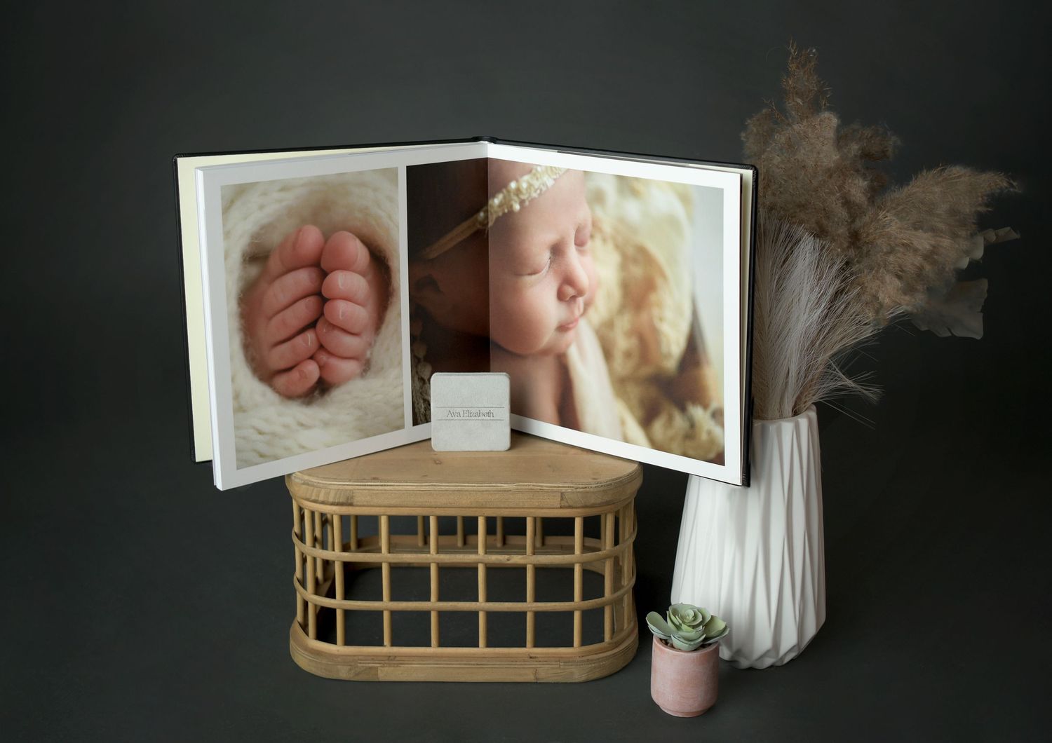 Luxury photo album and mini accordion book product by Phoenix photographer and keepsake specialist Olivia Grace Photography