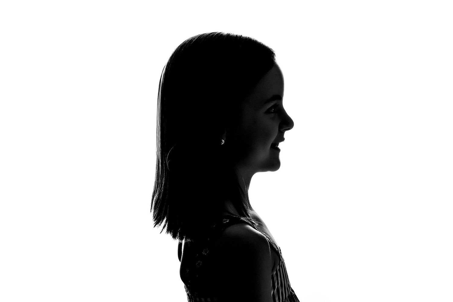 Black and White silhouette Back lit image in Arizona