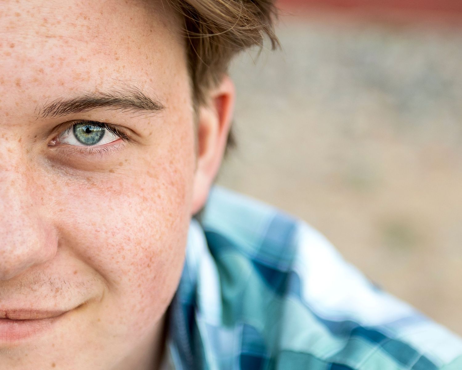Close up Eye portrait professional Queen Creek San Tan Valley Rustic Farm Senior Photo portrait graduation boy teenage highschool