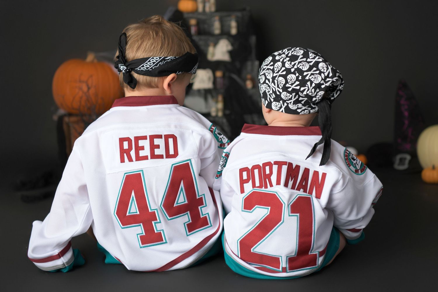 Halloween Mini session hockey disney costume brothers Phoenix Arizona Photos