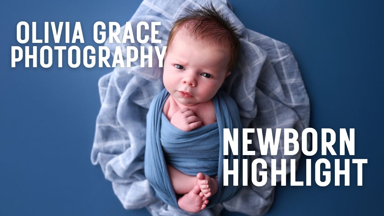 Newborn Highlight Reel Mini Legacy Keepsake Video from Olivia Grace Photography to add onto sessions professional video reel of baby arizona