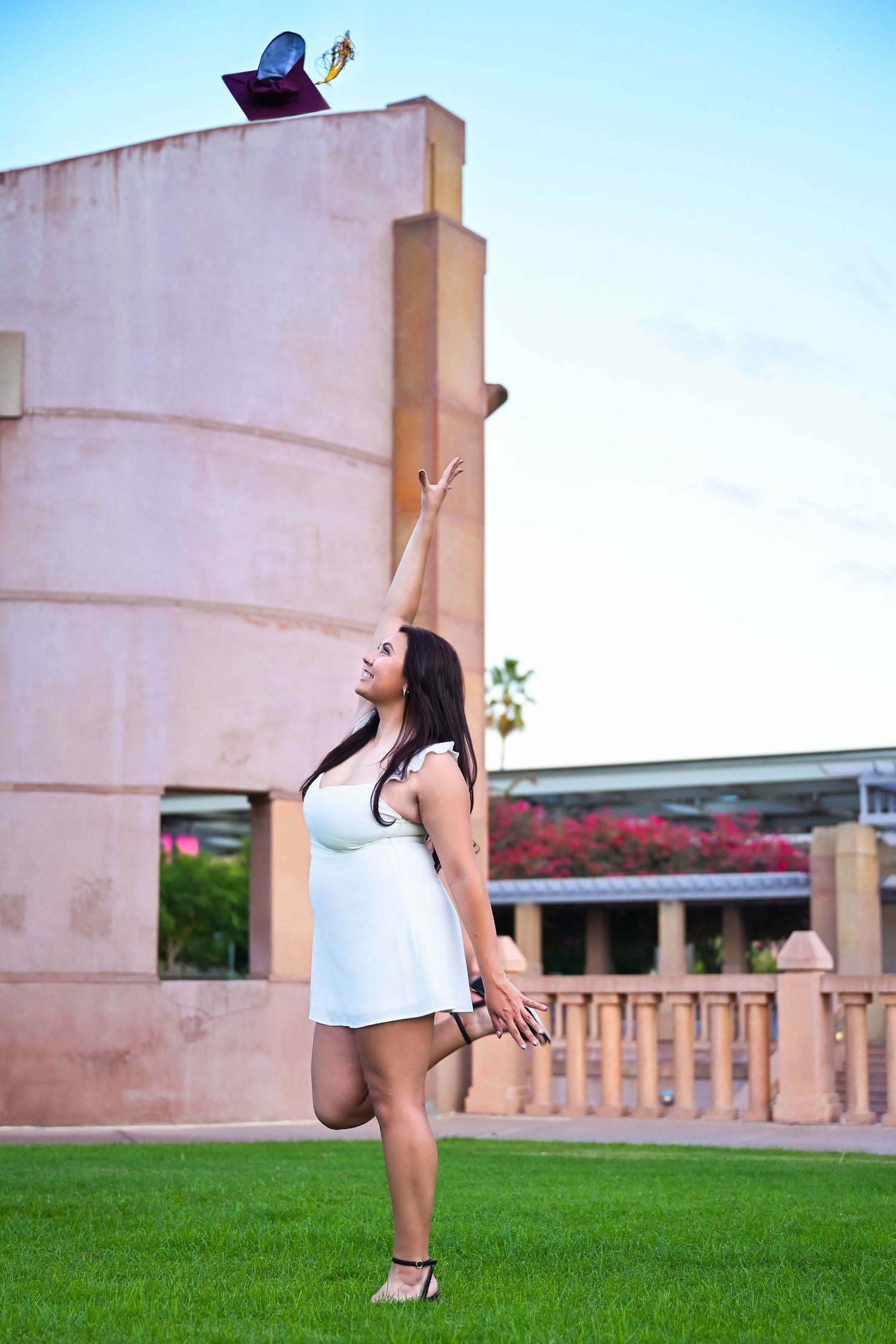 ASU Arizona University Campus Senior Photo Photography Ahwatukee Mesa Phoenix Chandler Gilbert Scottsdale Queen Creek AZ Photography