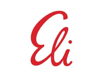 Red cursive Eli logo on white background, featuring elegant handwritten typography in bold scarlet lettering.
