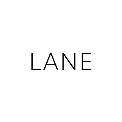 LANE brand logo displayed in minimalist black serif font on a clean white background.